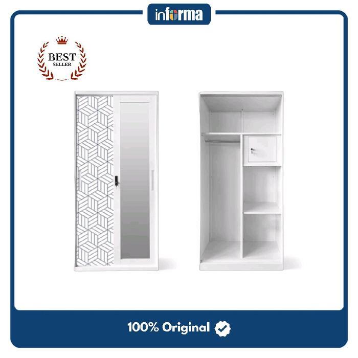 Informa Wilmer Lemari Pakaian 2 Pintu - Putih