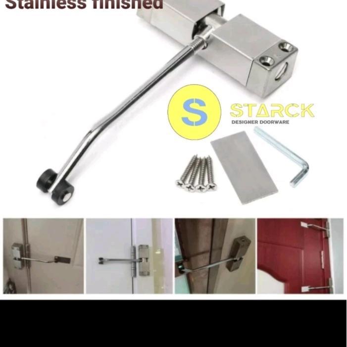 Door closer pintu kayu aluminium kaca per system