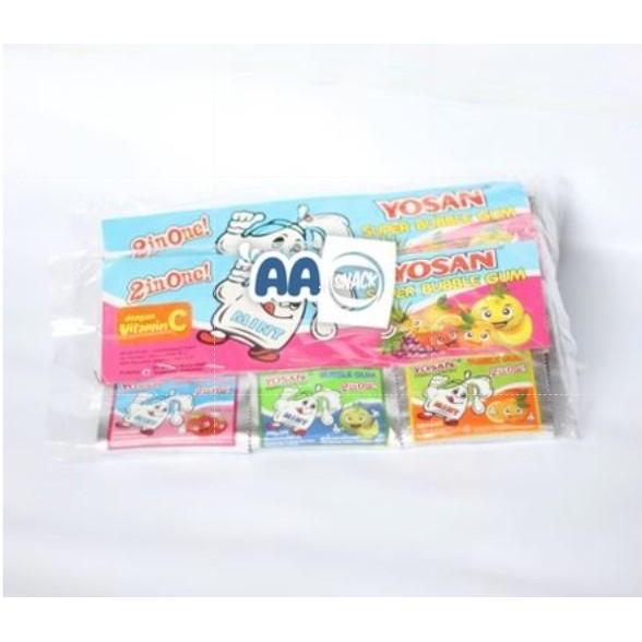 "New" PERMEN KARET YOSAN RENCENG ISI 24