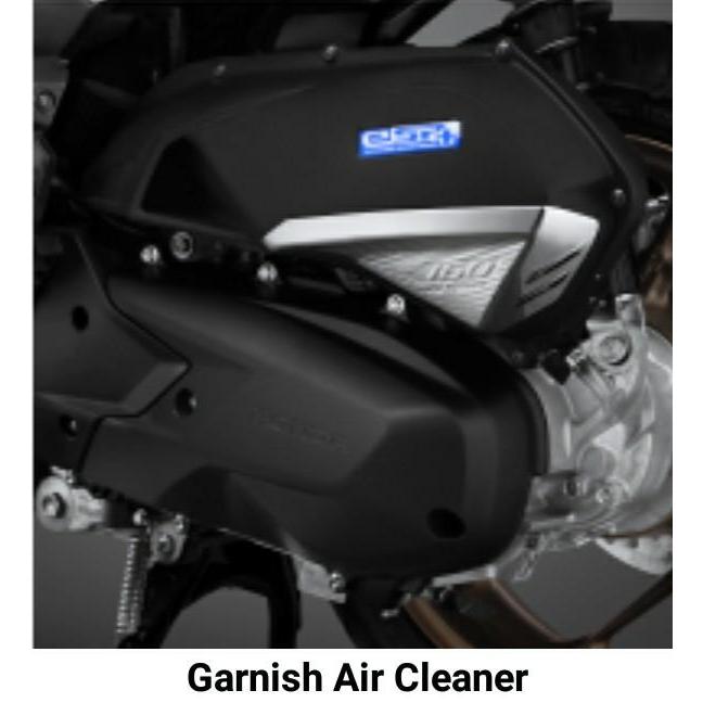 Honda Garnish Air Cleaner Original Untuk New Adv 160 Vario 160 & New Pcx 160 Hitam Chrome Abs