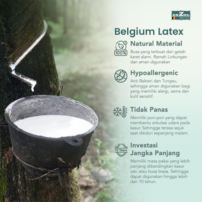 ENZEL Classic - Kasur Full Latex - Medium Hard - 20 cm