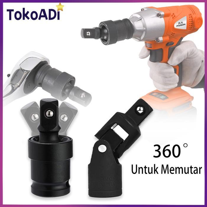 Universal Pneumatic Swivel Joint Air Impact Wobble Socket Adapter