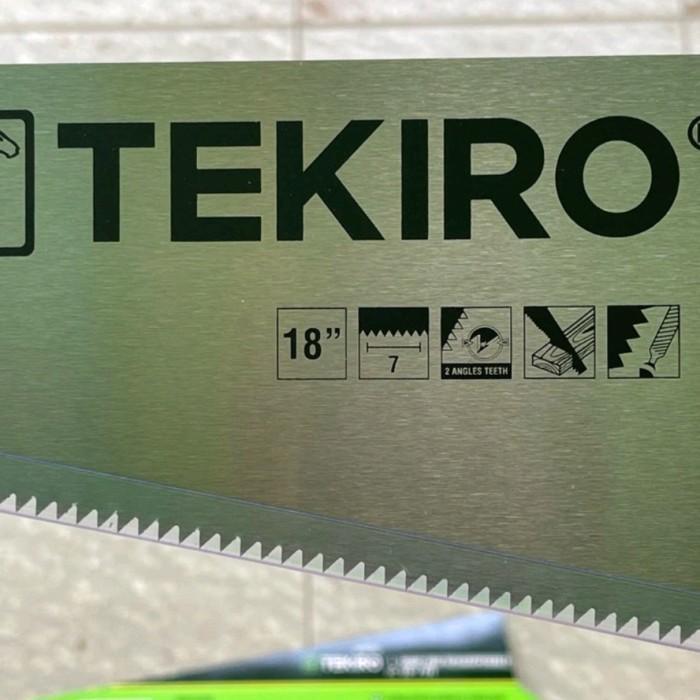"New" TEKIRO hand saw resharpenable 7 TPI 18"/20" gergaji kayu plastik 2 MATA GERGAJI BELAH