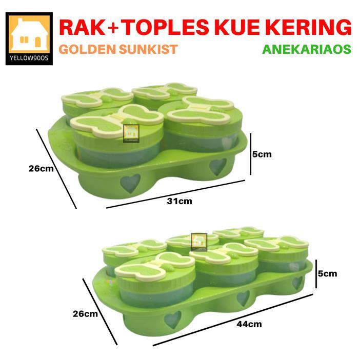 RAK + TOPLES PLASTIK KUPU KUPU GOLDEN SUNKIST