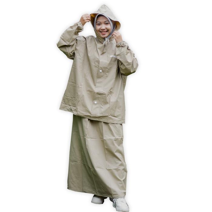 JAS HUJAN KHN ROK FULL SEAM WANITA ANTI REMBES PREMIUM