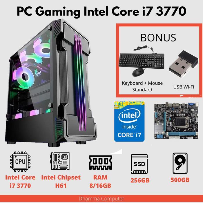 PC Rakitan CPU Komputer Gaming Intel Core i7 VGA GAMING LANCAR