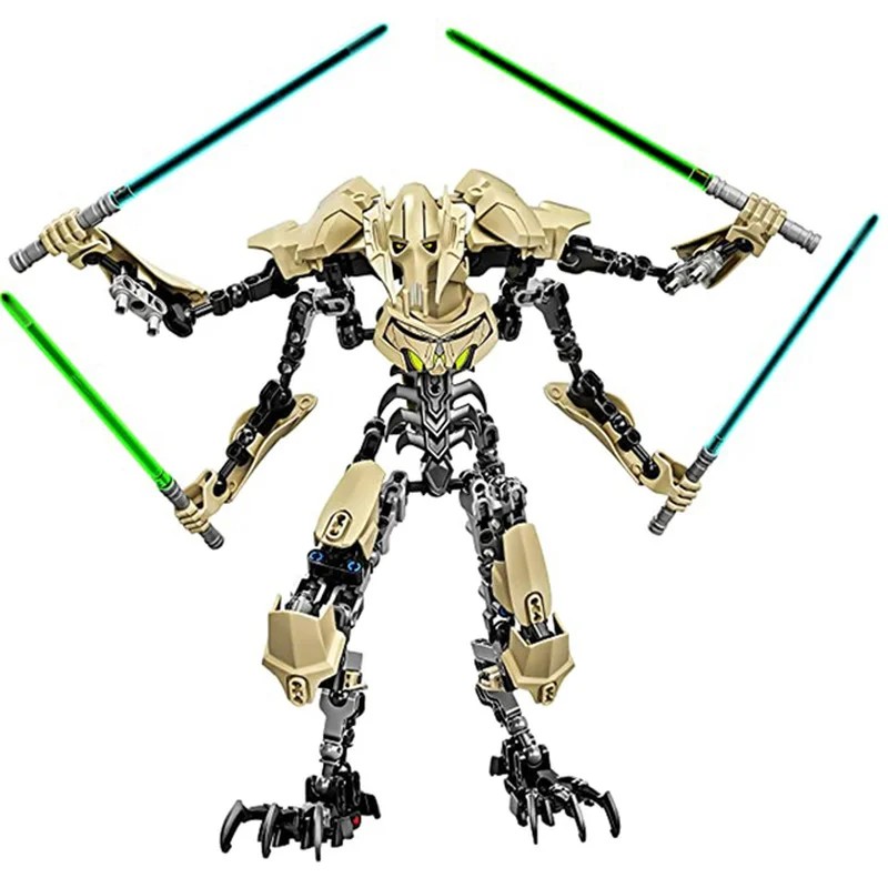 32Cm Ksz714 Star Toy Anime General Robot Grievous With Lightsaber Hilt At Wea El Building Gifts
