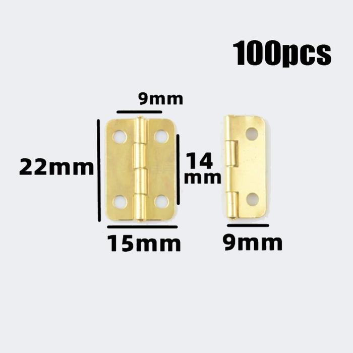 100pcs Engsel Kotak Perhiasan Engsel Kecil 22 X 15mm 24 X 18mm Engsel Mini Engsel Kotak Kue Engsel