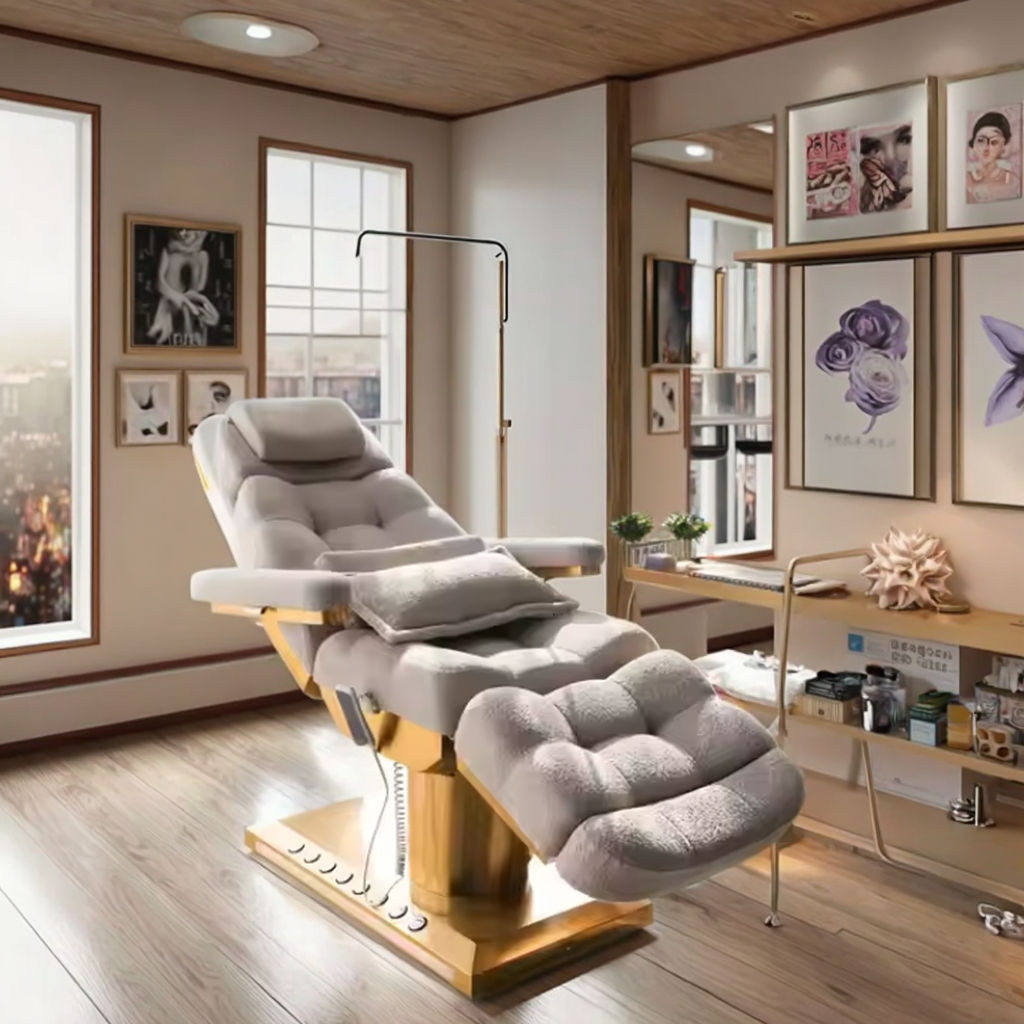 Modern Electric Lash Facial Bed for Beauty Salon Furniture Luxury Massage Tables & Beds Electric