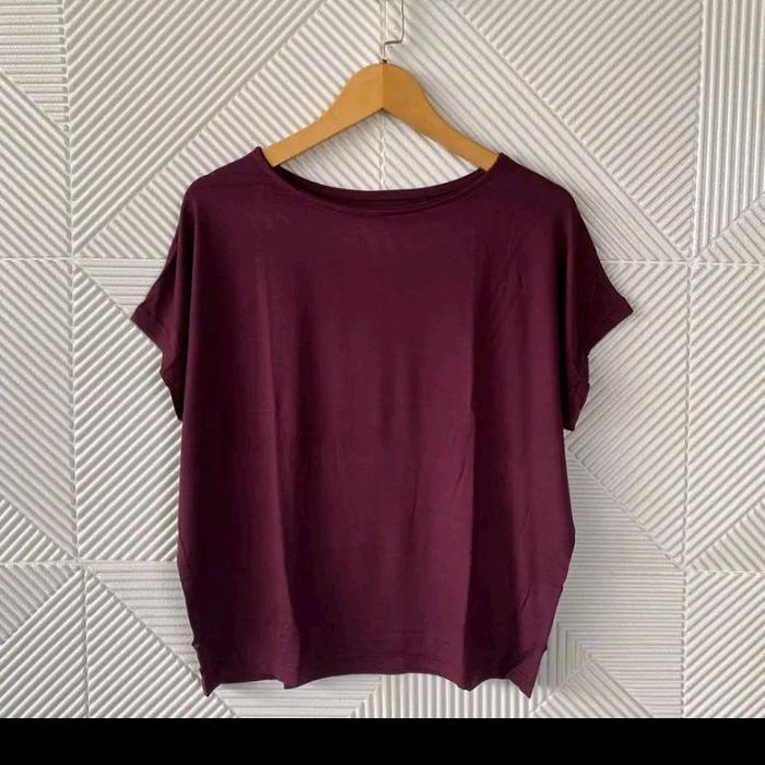 kaos oversize batwing polos lengan pendek wanita-kaos jumbo big size wanita/pakaian wanita -kaos