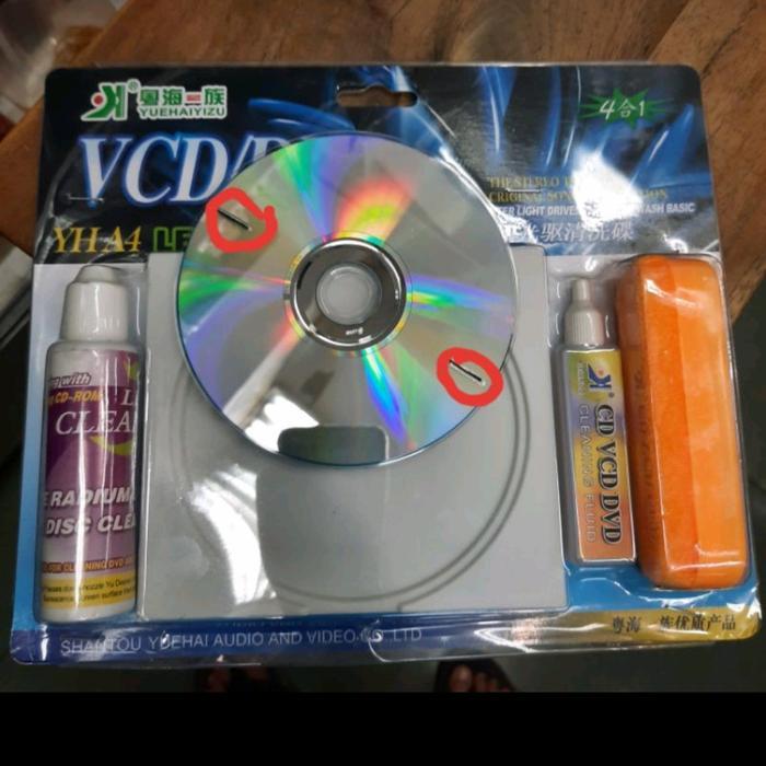 DVD/VCD/CD CLEANER,PEMBERSIH DVD PLAYER +CAIRAN