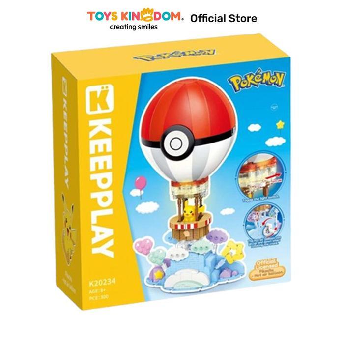 Toys Kingdom Keepplay Pikachu Hot Air Balloon Keeppley Kids Toy Block Bricks Set Mainan Menyusun