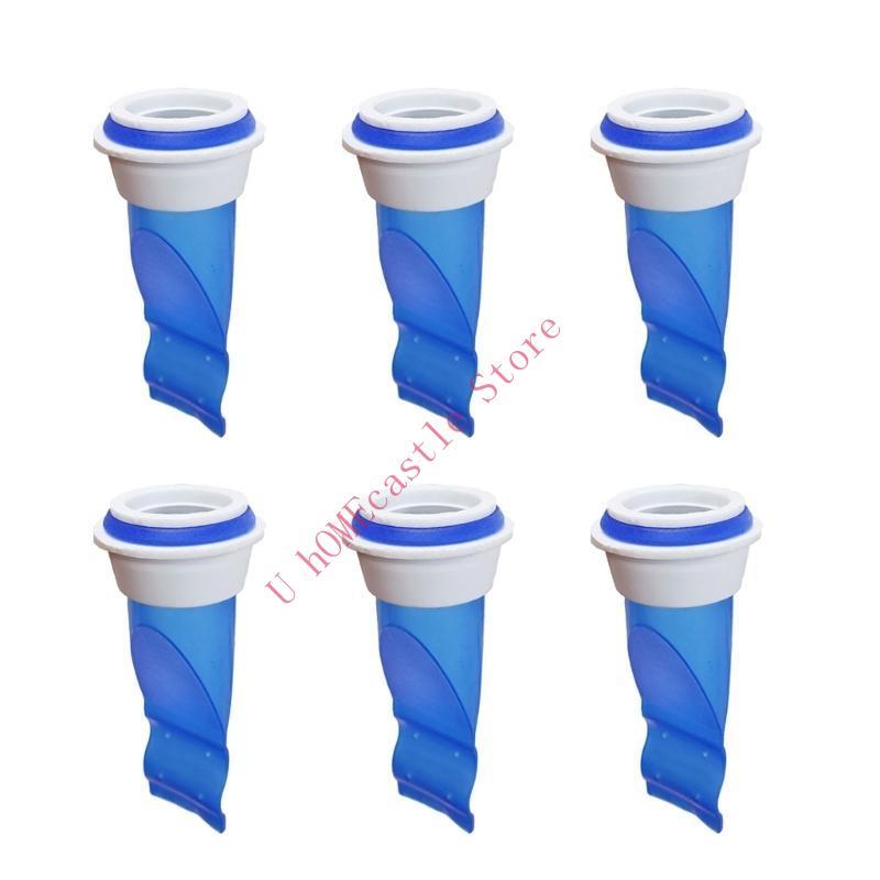 63HF 6-piece Silicone Floor Drain Trap Shower Floor Drain Backflow Preventer Protect Your Household