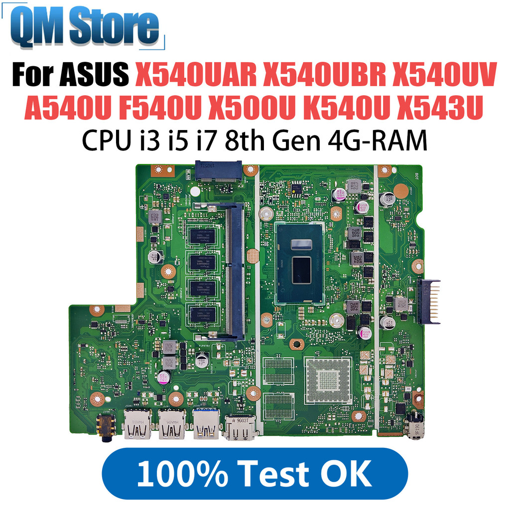X540Uar Laptop Motherboard For Asus X540Ubr X540 A540U F540U X500U K540U X543U P540U R540U Cpu I3 I5