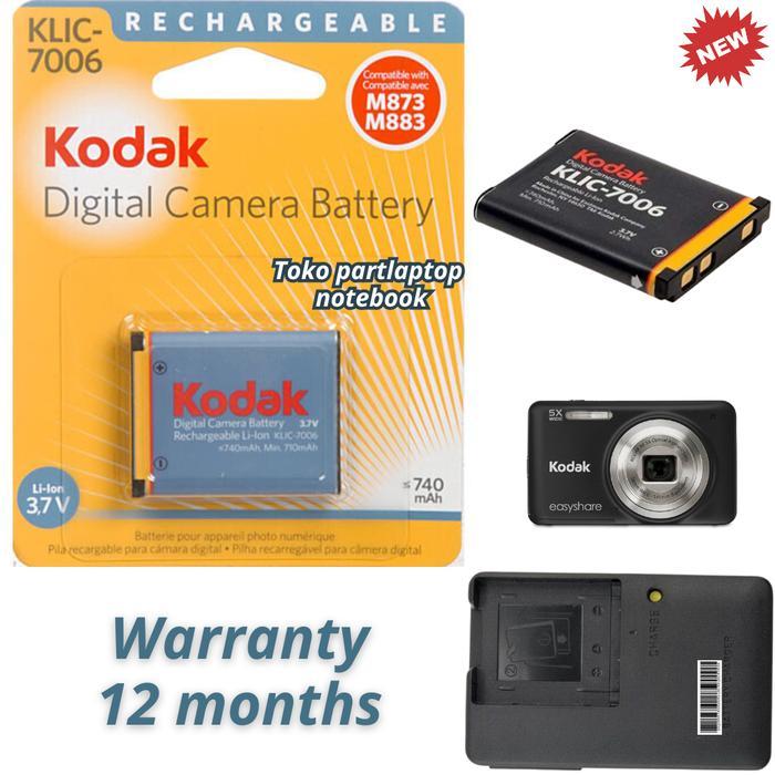 Baterai Charger Kodak Easyshare M22 M23 M200 M215 MD30 M522 M530 M531 KLIC-7006 battery Digital
