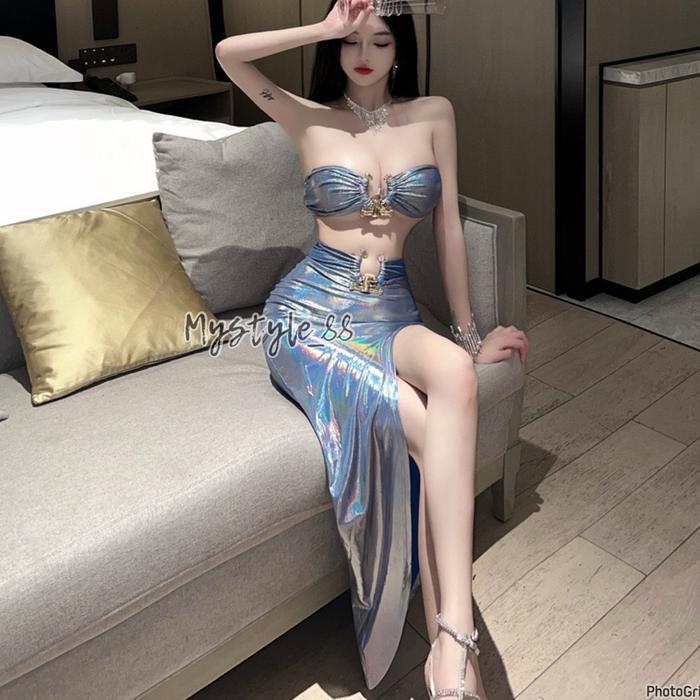 Clubbing Dress Sexy Glosy Baju Dinas malam 5888 Pesta