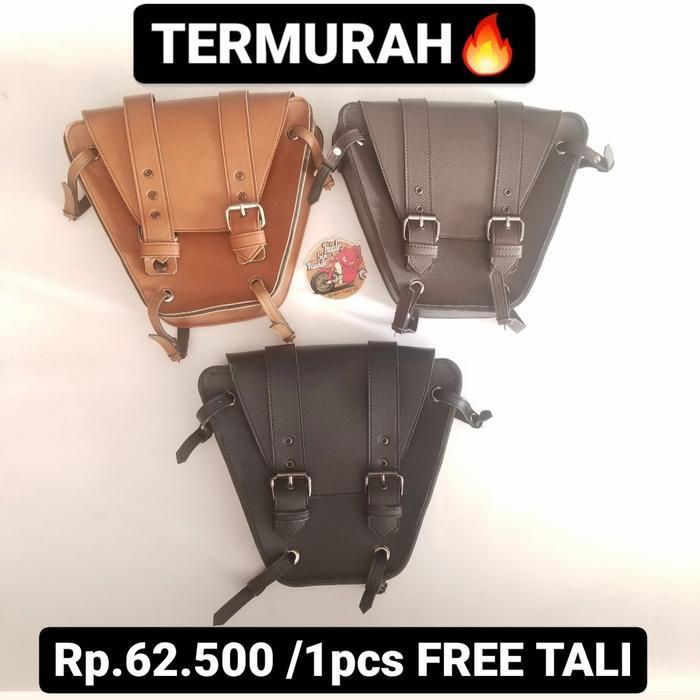 MOXER SIDE BAG SIDEBAG TAS MOTOR KLASIK CLASSIC JAPSTYLE CUSTOM BRATSTYLE CB BISA COD