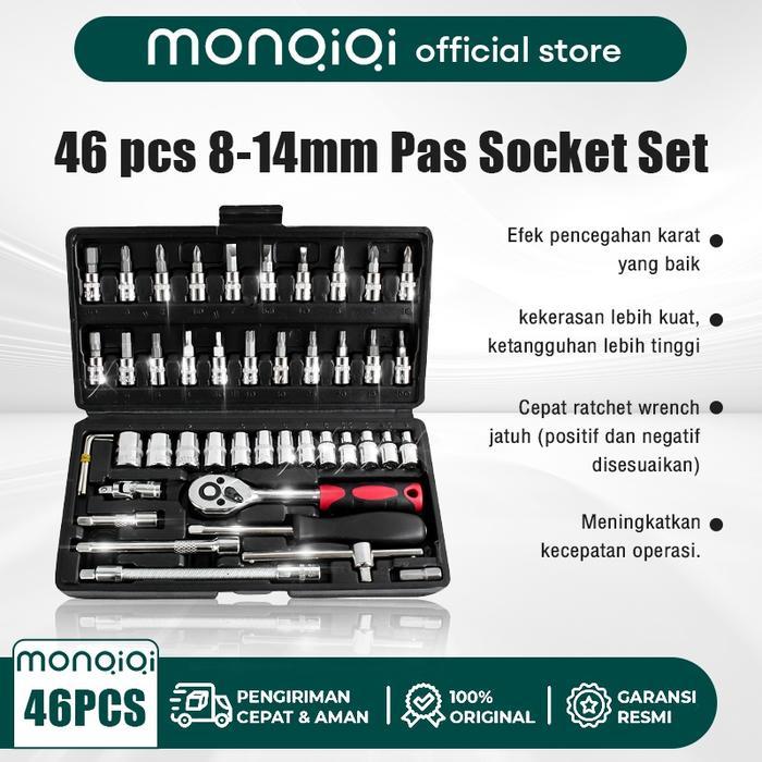 Kunci Sok Set 46 Pcs / Kunci Set Lengkap / Tool Kit Set / Kunci Sok