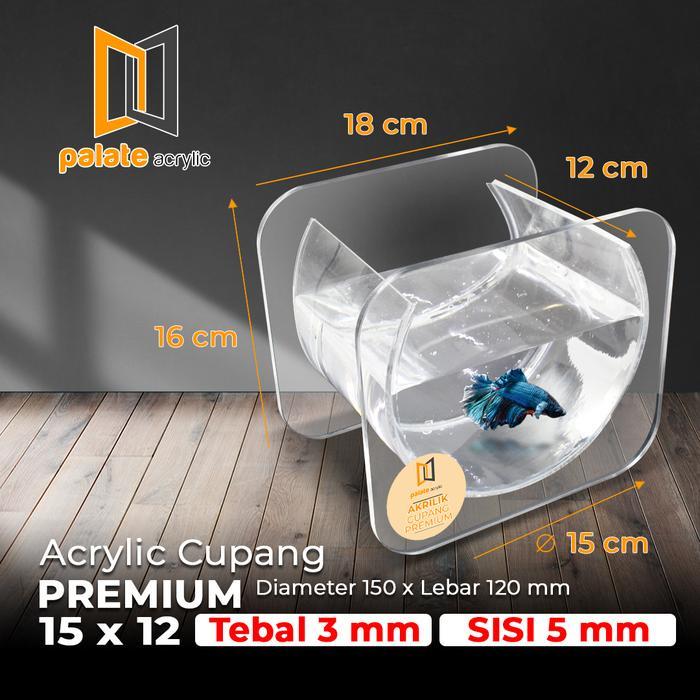 Aquarium Cupang Akrilik / Soliter Cupang Akrilik Elegant