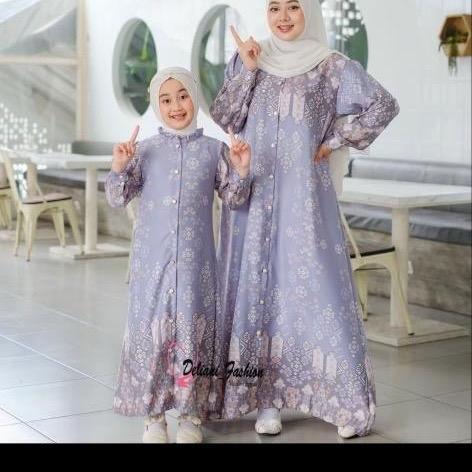 GAMIS ANAK PEREMPUAN COUPLE DAN DEWASA MAXMARA LUX (HARGA SATUAN) COUPLE ANAK IBU TERBARU MOTIF