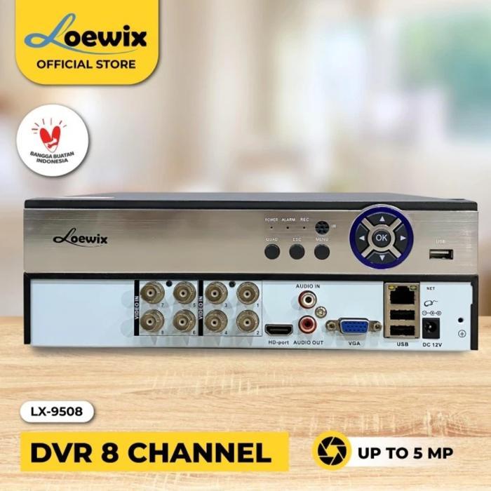 Loewix 5 Mp Dvr 8 Channel Lx-9508 8Ch Xmeye Full Channel 5Mp 6:1
