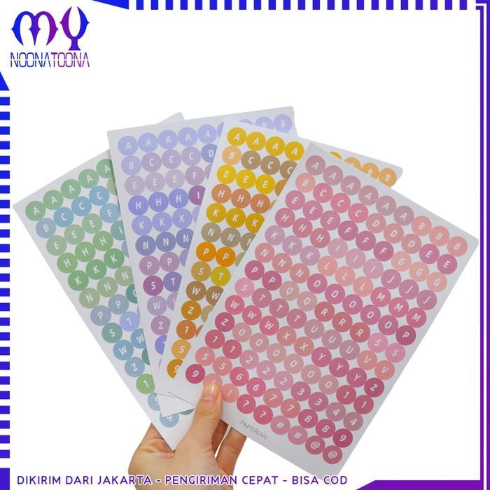 Stiker DIY Aesthetic Sticker Dekorasi Jurnal Scrapbook Bentuk Alfabet
