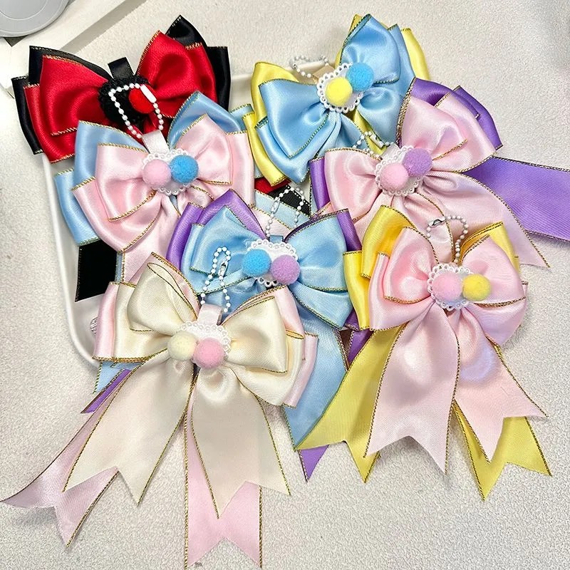 New Double-Layer Ribbon Bow Itabag DIY Decoration Friend Gift Versatile Luggage Decoration Pendant