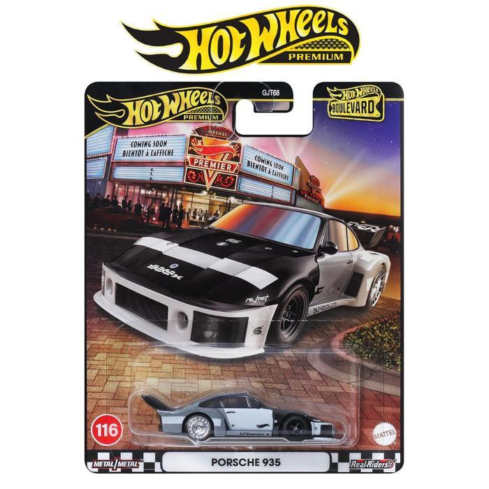 Hot Wheels Premium Boulevard Porsche 935 Hitam Silver Mobil Balap