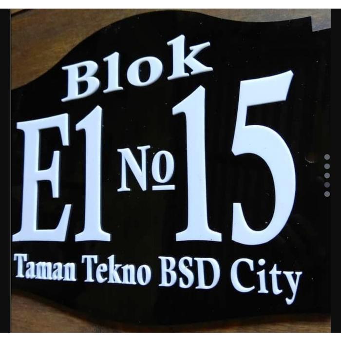 Nomor Rumah Akrilik Plat Nomor Rumah Plat Nomor Rumah