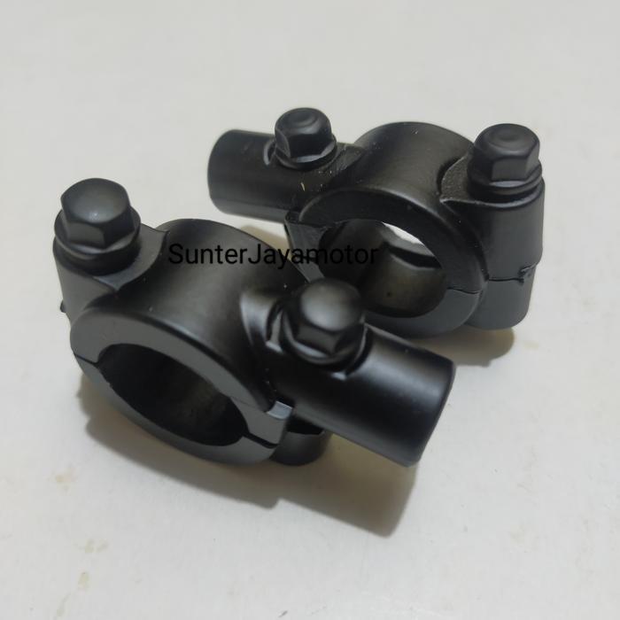 "New" Breket Spion, Dudukan Spion Drat 14 Honda. 1Set kiri - kanan
