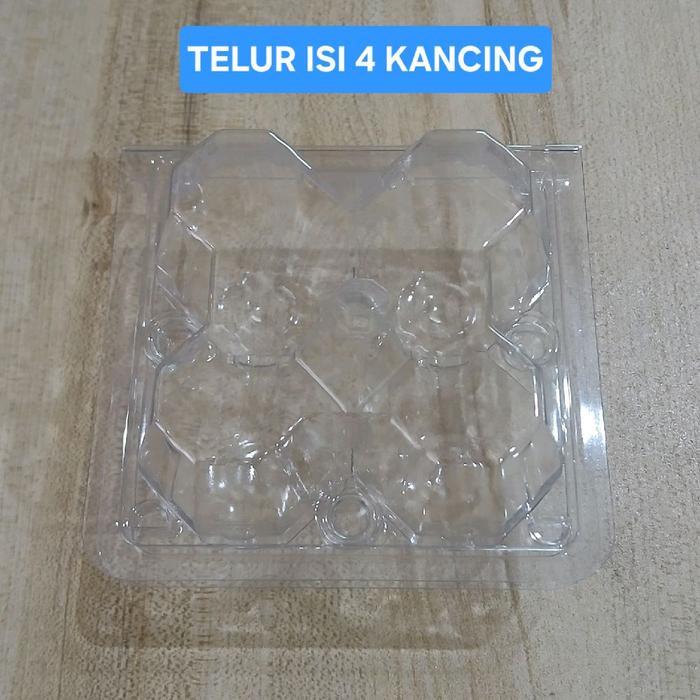 50Pcs Mika Tray Telur Isi 4 Kancing / Mika Telur / Tempat Telur Egg Kitchenware