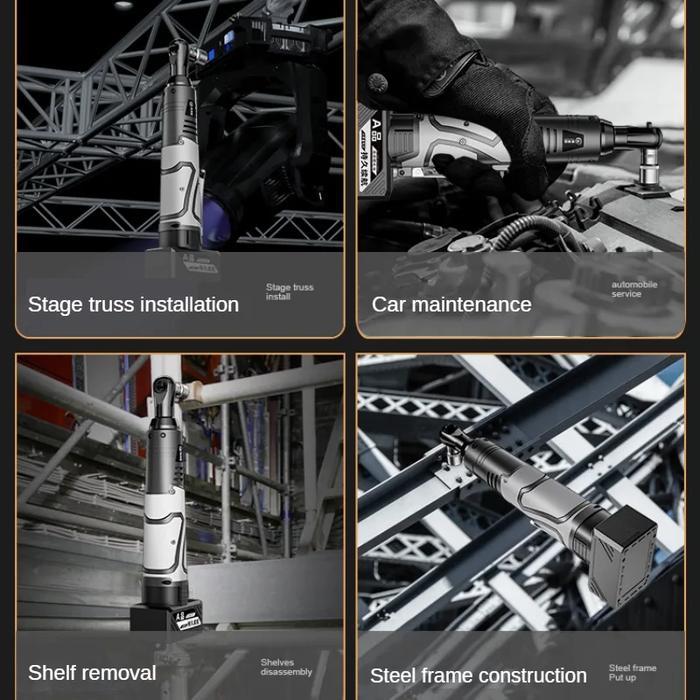 12V 25V CORDLESS ELECTRIC WRENCH 3/8 INCH LARGE TORQUE RIGHT ANGLE RATCHET WRENCH IMPACT DRILL