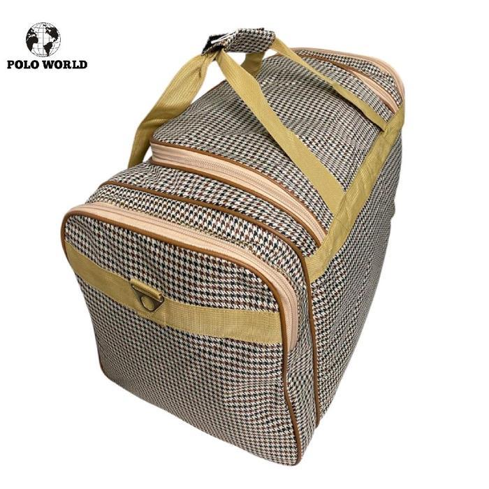 Siap Kirim Polo World -Tas Pakaian Jumbo Big Size 80L - Bahan Nilon Motif Batik Tebal Dan Kuat