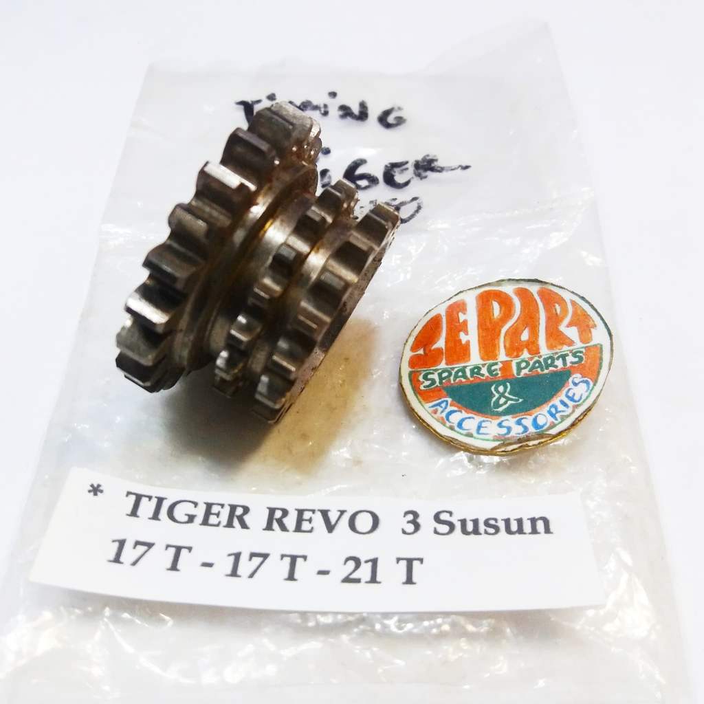 Gigi Timing Tiger Revo 17T 17T 21T Gigi Krukas Tiger Revo CKD Ori Limited Item Barang Langka Spare P