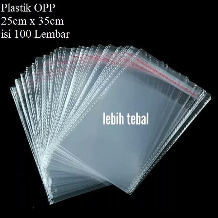 Stok Baru Plastik OPP Kemasan Baju Bening 25cm x 35cm