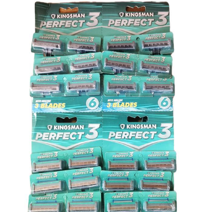 6PCS 12PCS 24PCS Alat Cukur Jenggot 3 mata pisau, Alat Cukur Bulu ketiak , Bulu Kaki bulu tangan dan