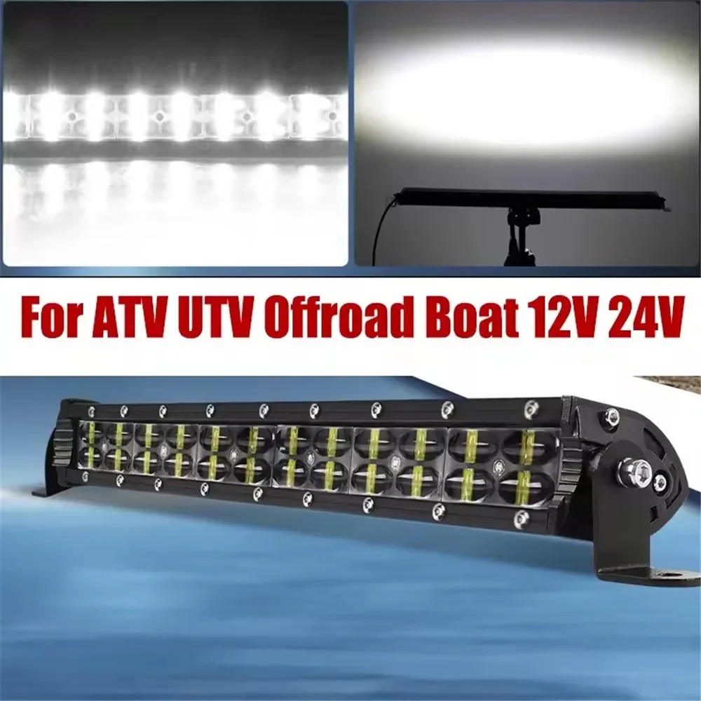 6D Lens LED Light Bar 2-Rows 4x4 Led Bar DRL Fog Running Led Lights for Car Off Road ATV SUV Truck