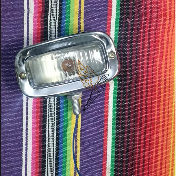 Lampu Depan Kotak Headlight Square Headlamp Vintage Chopper Foglamp Classic Bobber Flattracker