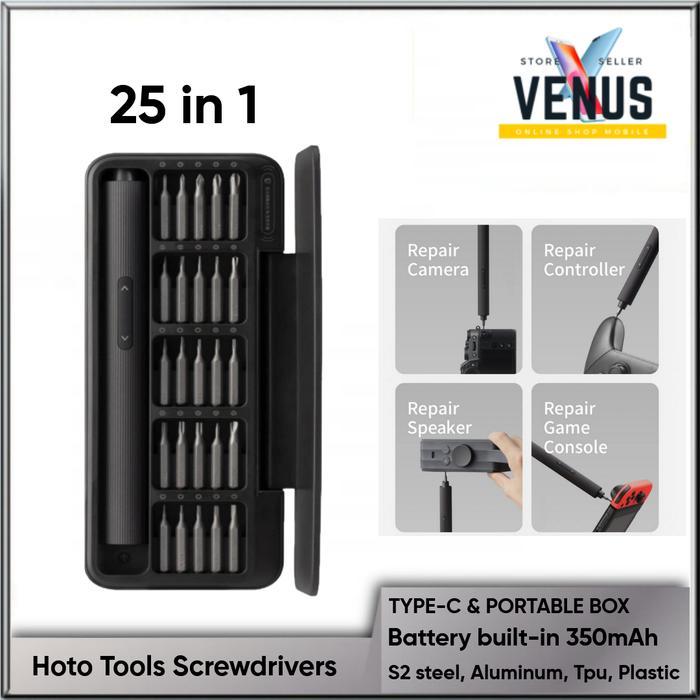 Hoto Electric Screwdriver 25 in 1 Precision Tools kit obeng elektrik