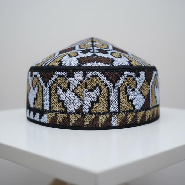 Peci Pakistan / Kopiah Pakistan / Peci Pakistan Full Bordir Motif Terbaru