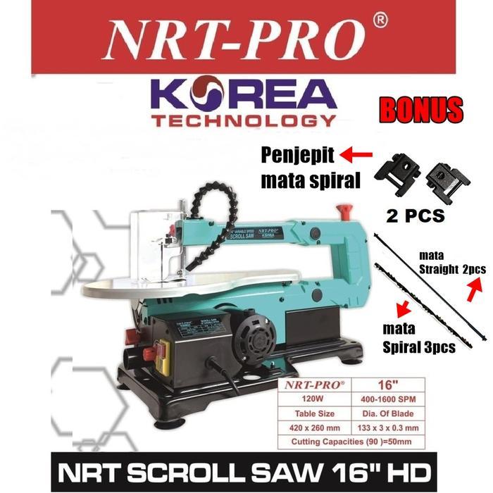 Scroll Saw 16" Mesin Gergaji Meja Ukir Triplek 90w Scroll saw NRT-PRO