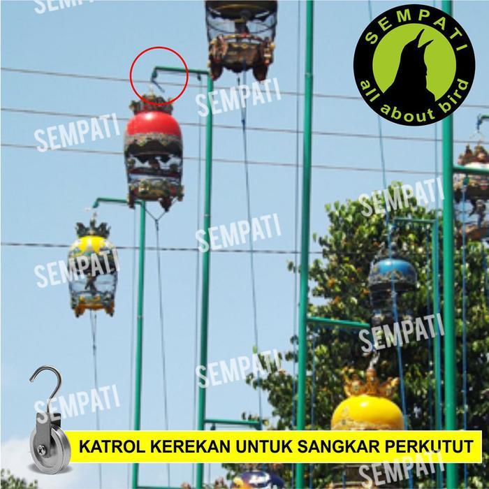 "New" KATROL RODA KECIL MINI KEREKAN SANGKAR BURUNG PERKUTUT BENDERA RKTRLM