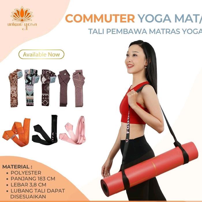 Unique Yoga - Tali Matras Yoga / Commuter New Ungu Sekelas Lululemon
