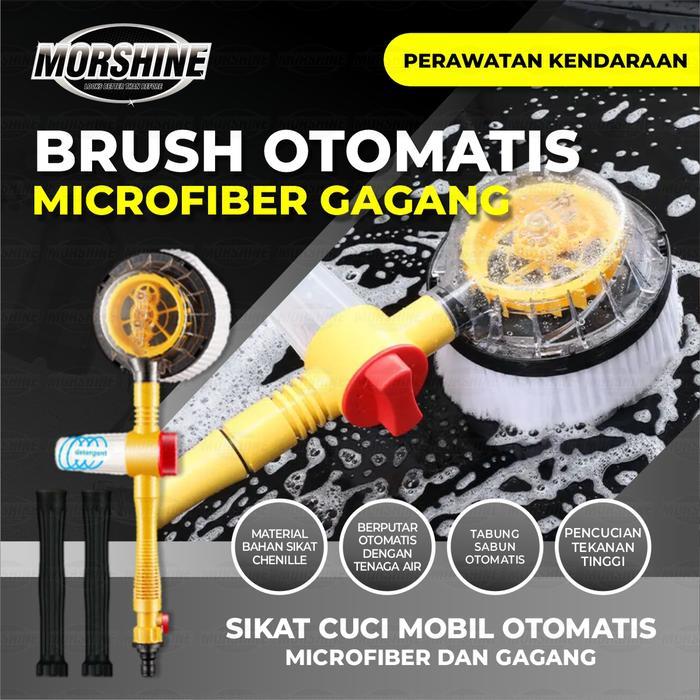 Sikat Microfiber Cuci Mobil Otomatis Mikrofiber Shampo Mobil Gagang