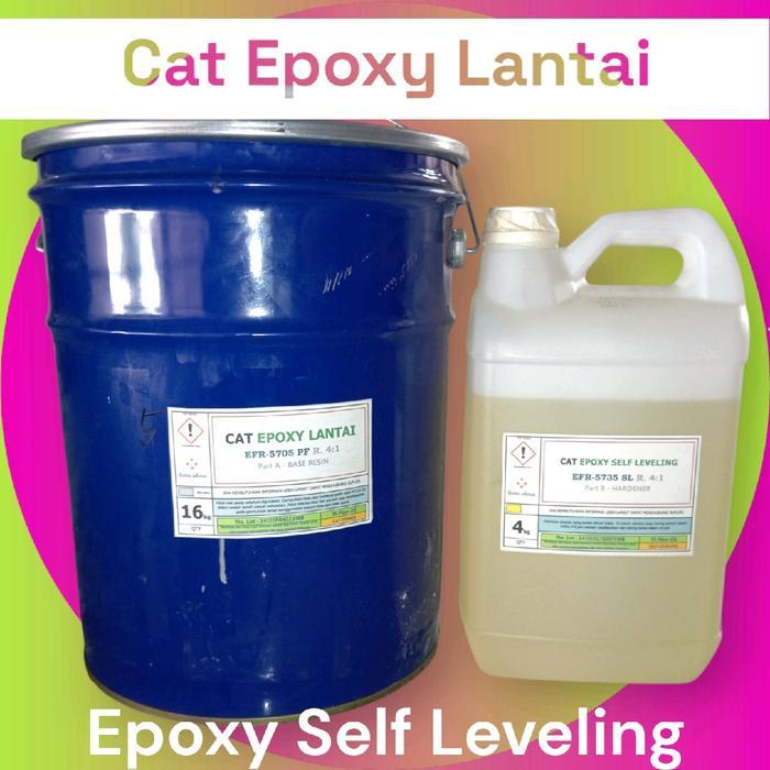 Epoxy Self Leveling cat epoxy lantai epoxy finish Topcoat untuk Pengecatan Lantai industrial dan