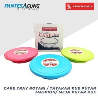 MURAH CAKE TRAY ROTARI / TATAKAN KUE PUTAR MASPION/ MEJA PUTAR KUE