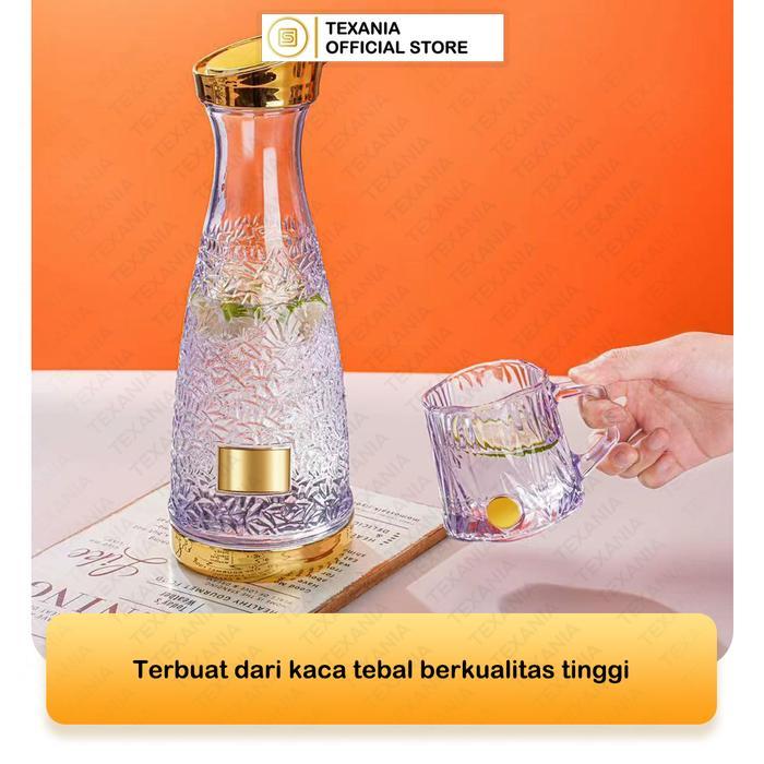 PREMIUM RAMADHAN SALE - (ISCHAINDYOFC) {PO 2 Minggu} TEXANIA HAMPERS LEBARAN Set Teko Gelas Kaca