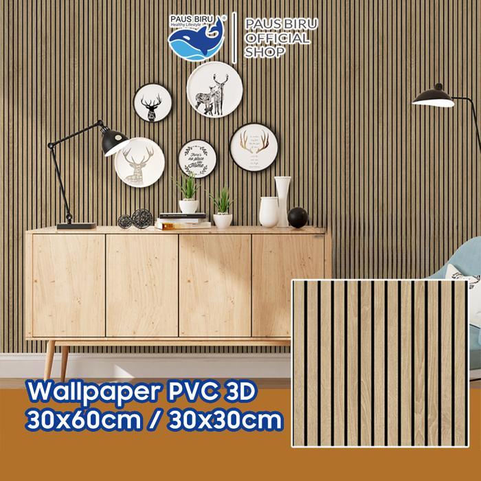 Paus Biru - PREMIUM Wall Panel PVC+foam WoodPanel Dinding 3D PVC+foam Wpc Panel Terlengkap