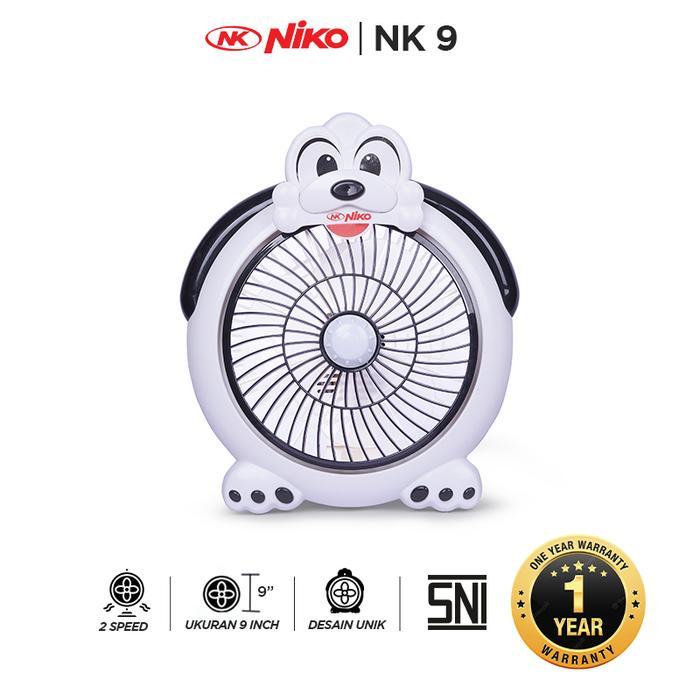 Kipas Angin Meja Niko 9 Inch - Hitam