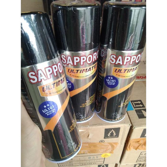 Pilok Pilox Cat Semprot Sapporo Ultimate Saporo Ul101 Movistar Blue Biru Movistar Ul 101 400Ml Co
